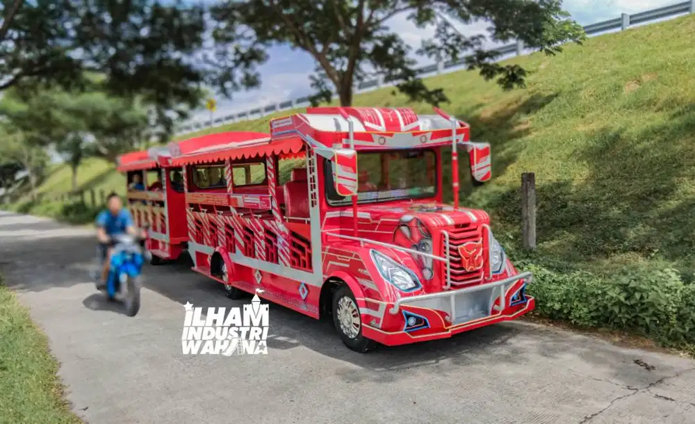 kereta wisata odong odong mesin panther 2.5 lengkap surat2 bisa riques