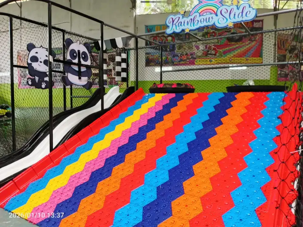 Promo Playground indoor mandi bola || perosotan rainbow slide