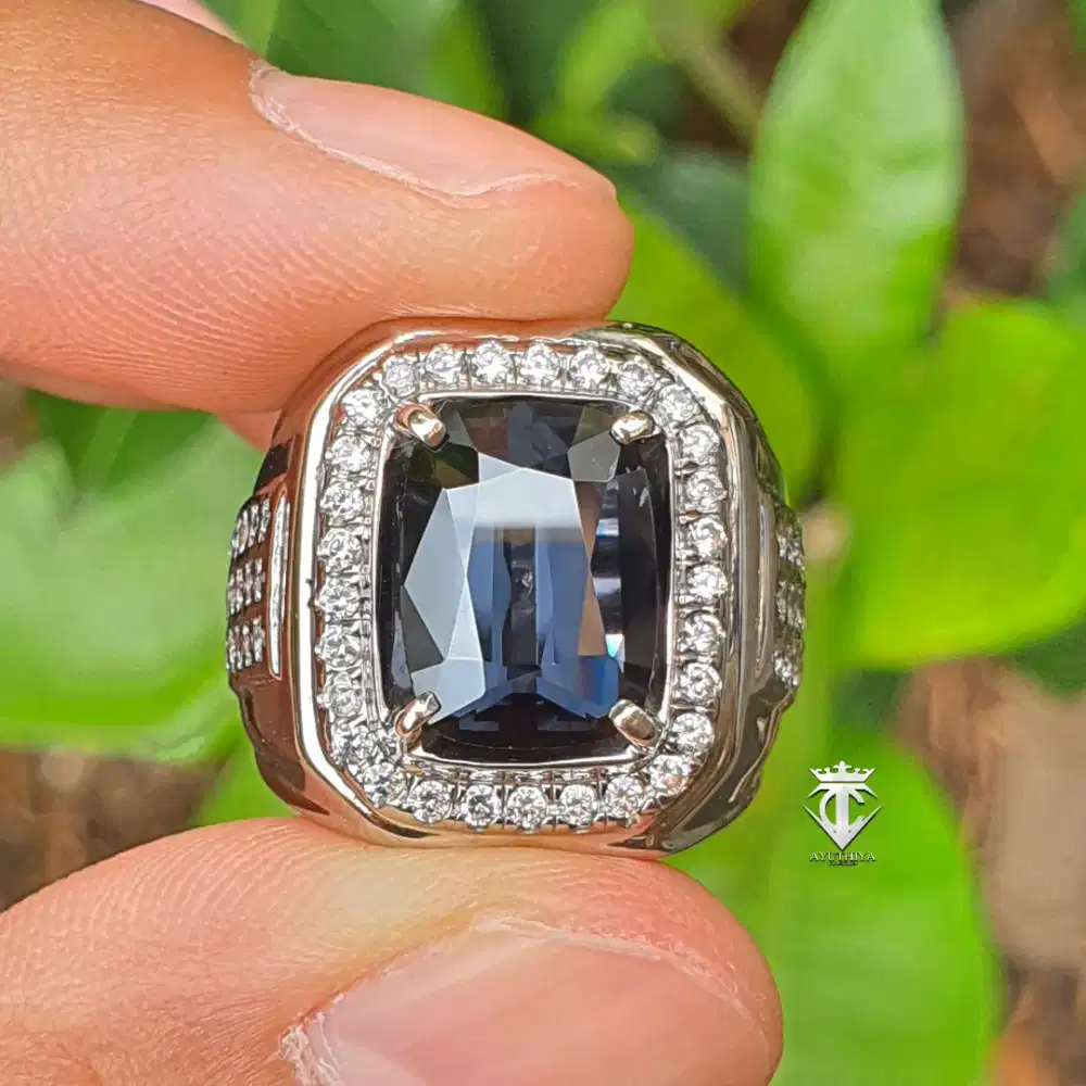 Batu Permata Natural RARE Cobalt Blue Spinel 6.19 Ct NTE GRI Memo