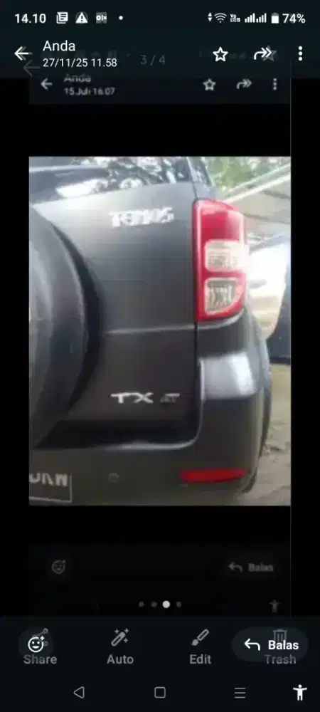 Daihatsu terios TX tahun 2010