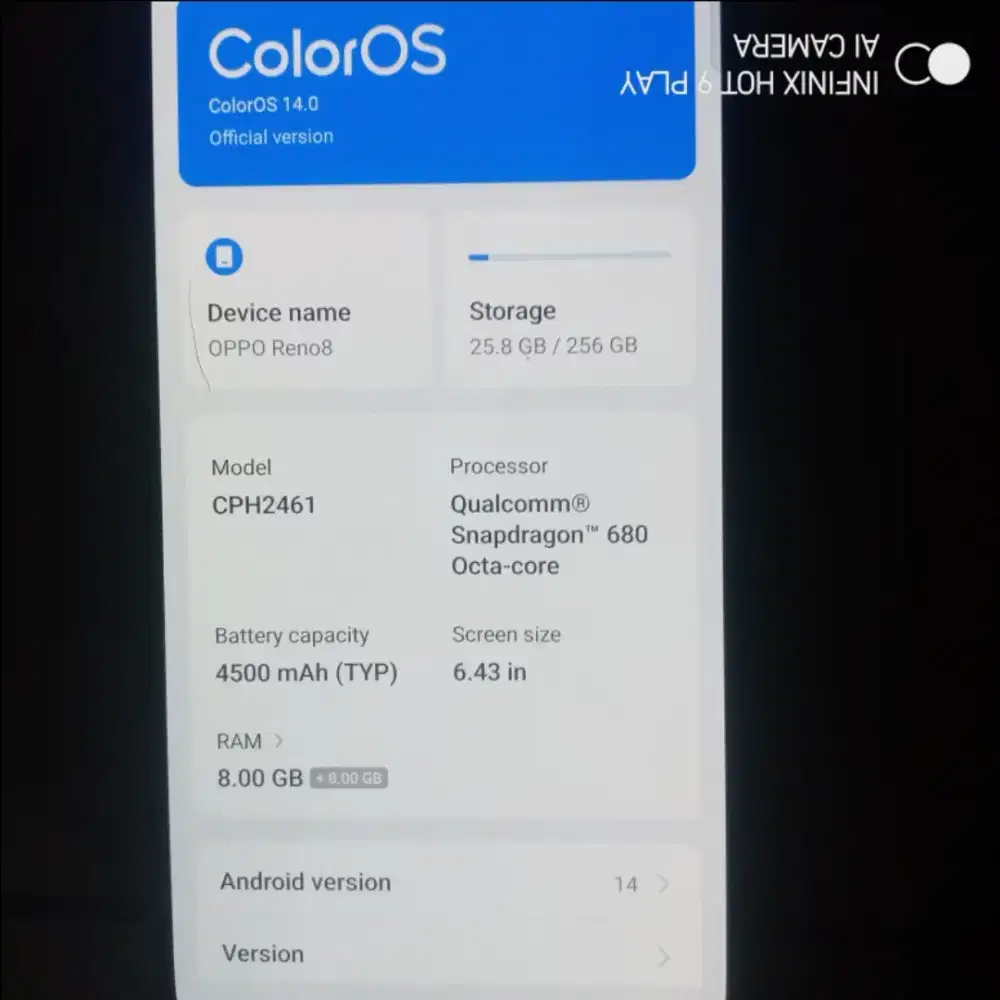 Oppo Reno 8 4G 8/256