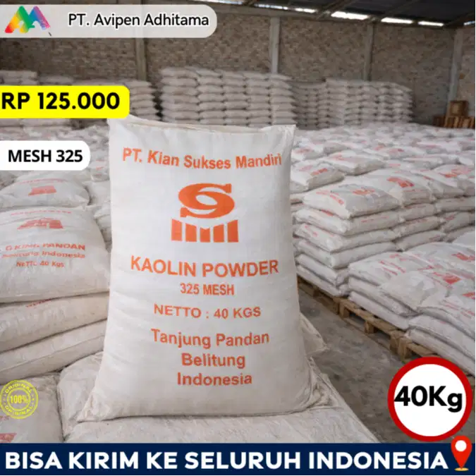 Kalsium Karbonat CaCO3 40 Kg - Mesh 1200 Calcium Carbonate Bekasi