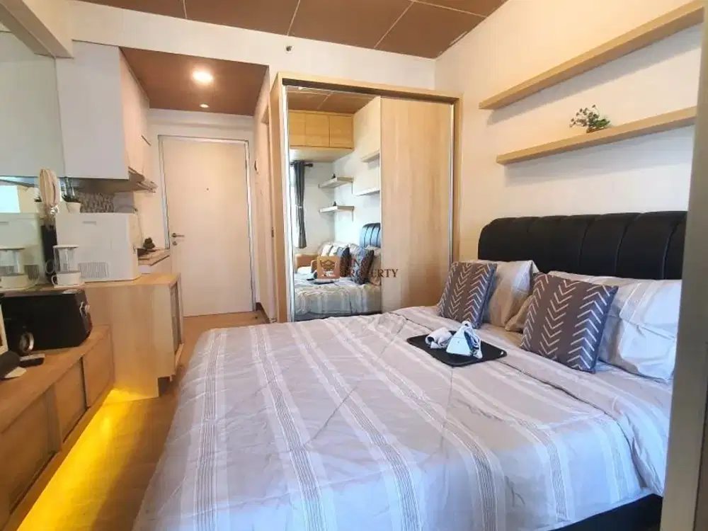 Hot Listing! Akses Mall Tinggal Selangkah, Studio Cozy Interior Stylish Modern Apartemen Green Bay Pluit Greenbay