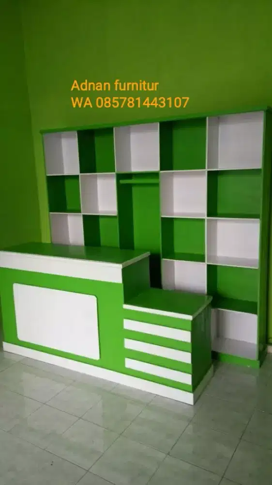 1paket Pelengkap usaha Ladry Rak & Meja kasir