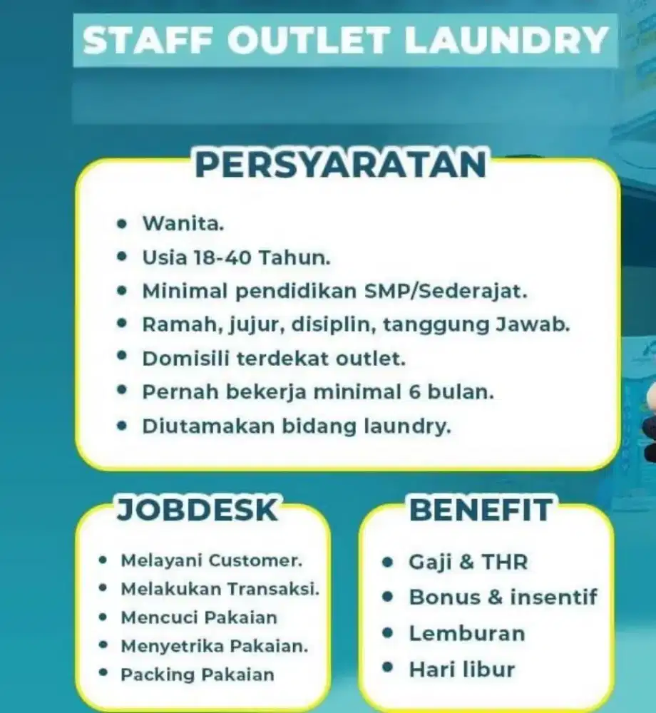 Staff laundry baru