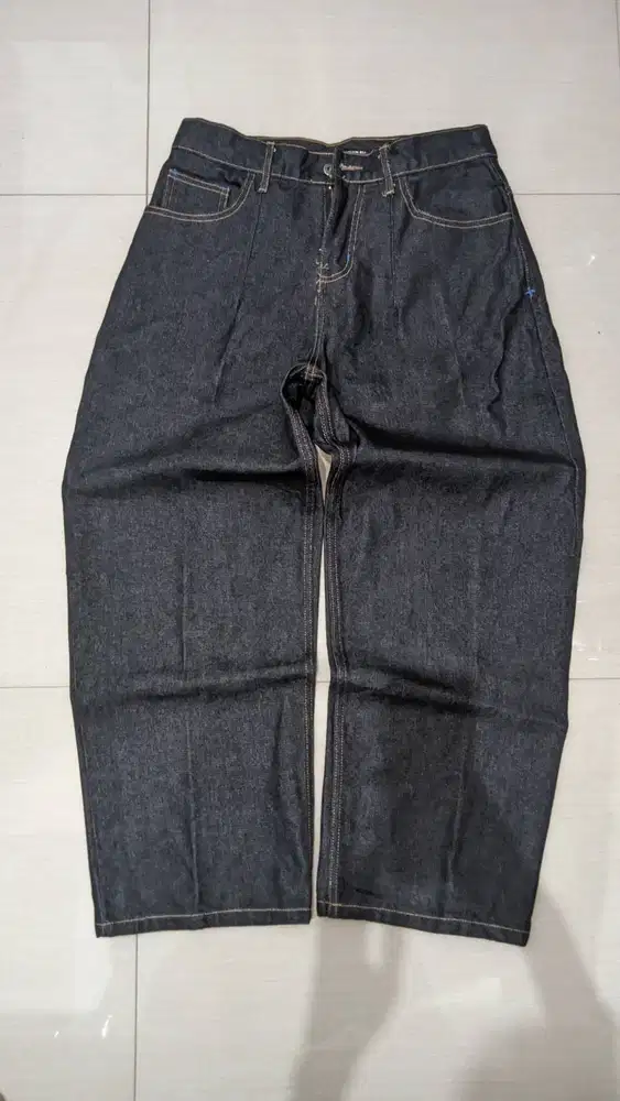 Baggy jeans raw denim Lifefortoday