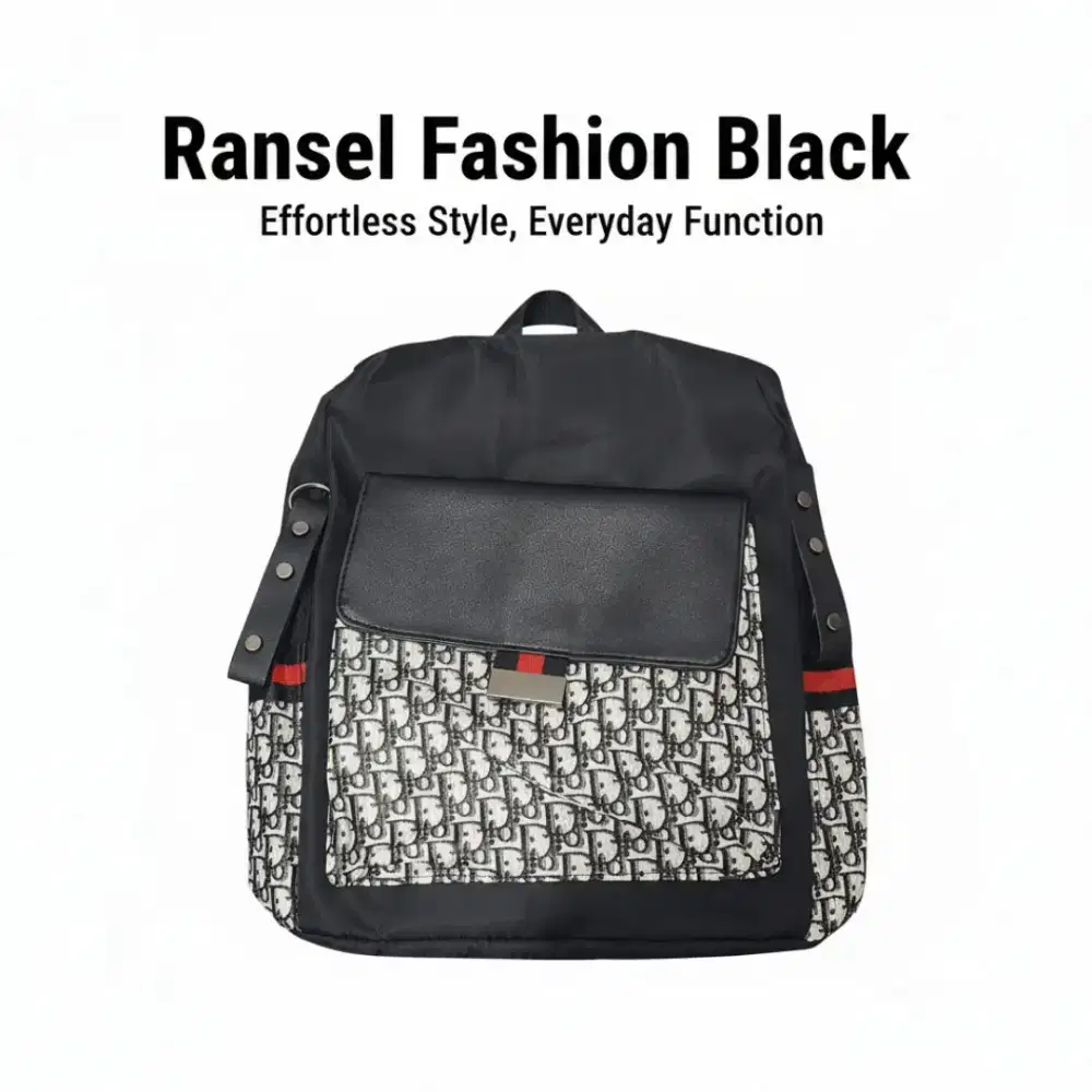 Ransel Fashion Black Dior