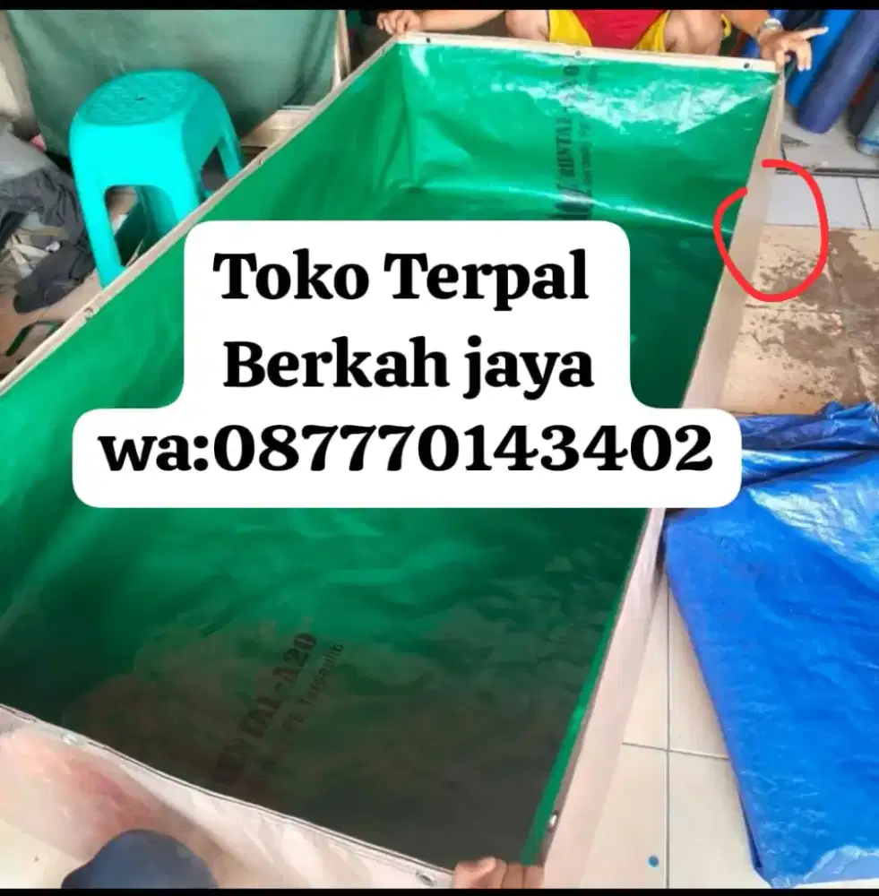 Jual terpal Kolam ikan