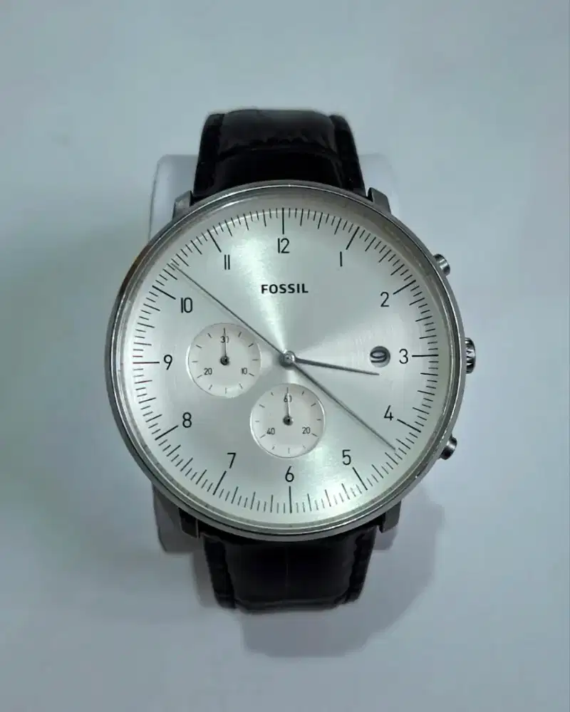 Jam fossil chrono tali / strap kulit original
