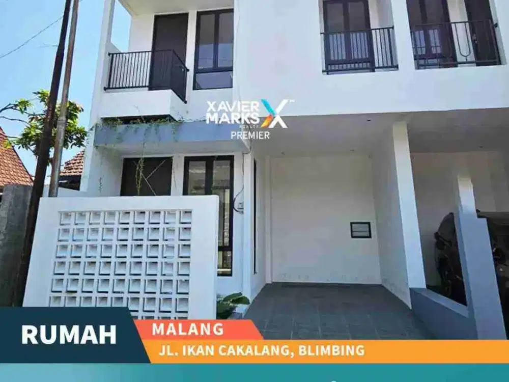 DIJUAL RUMAH BARU MINIMALIS MODERN DI IKAN CAKALANG, BLIMBING MALANG