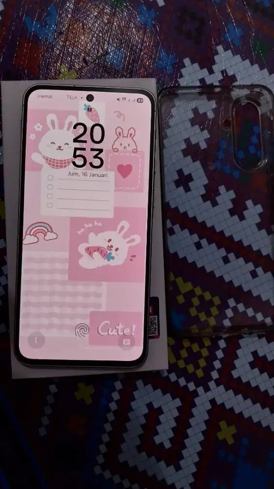 Samsung A56 5G 8/256 mulus fullset masih garansi ex pemakaian istri