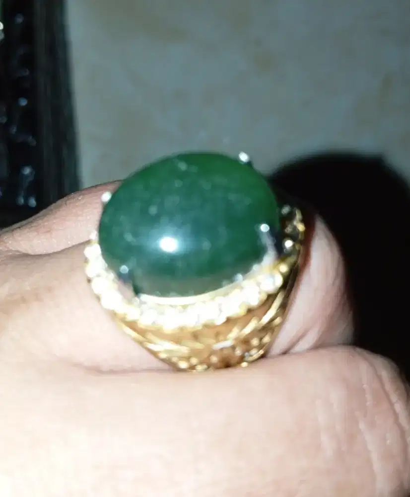 Giok Serpentine Aceh Hijau Botol