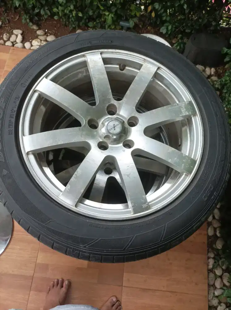 Velg JF LUXURY R17 lebar 7,5  bonus ban Dunlop sp sport Maxx 050