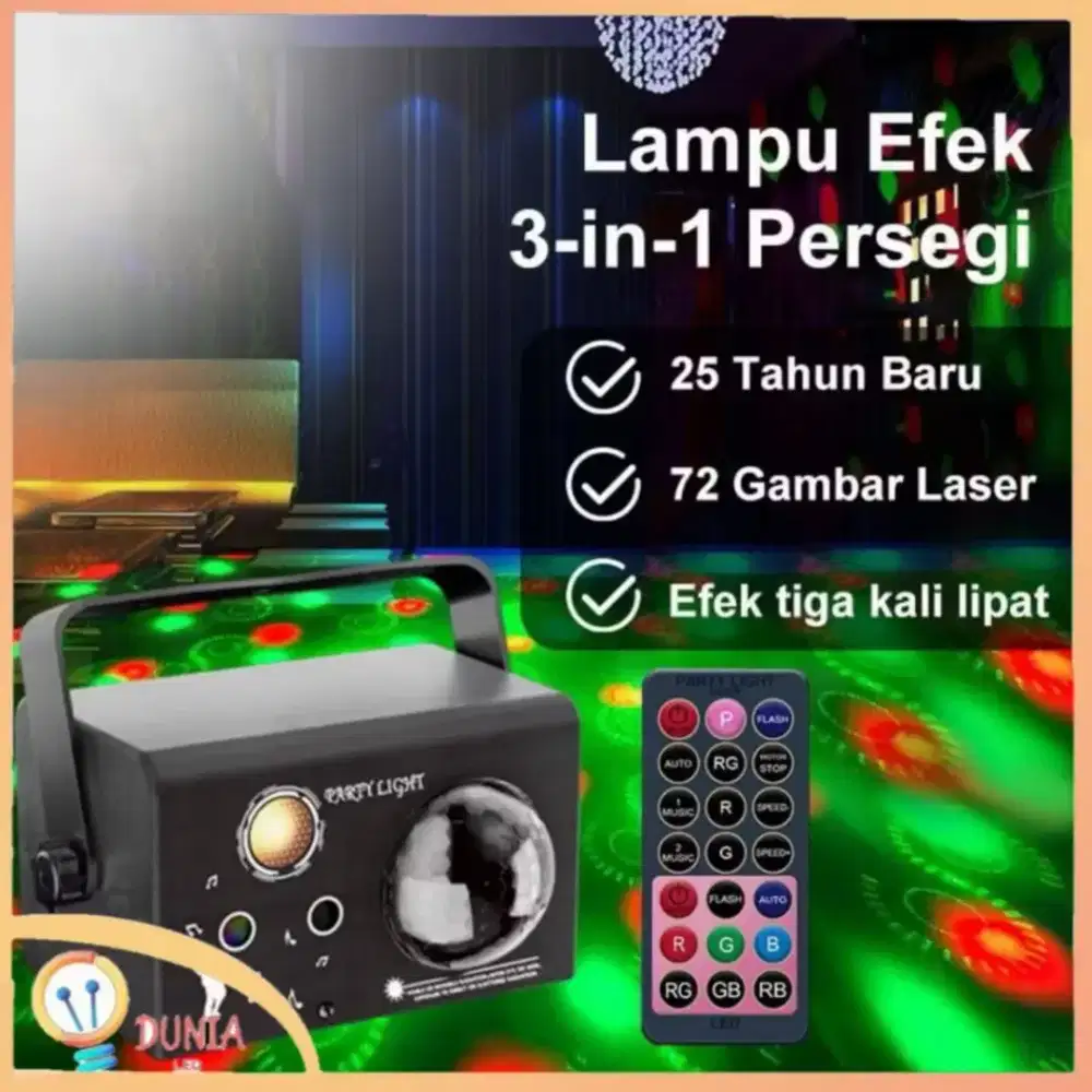 Lampu Disko 3 in 1