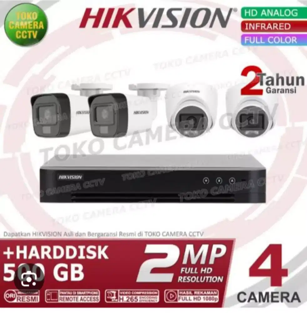 ( GROSIR TERMURAH ) PAKET CAMERA CCTV LENGKAP GRATIS JASA PASANG