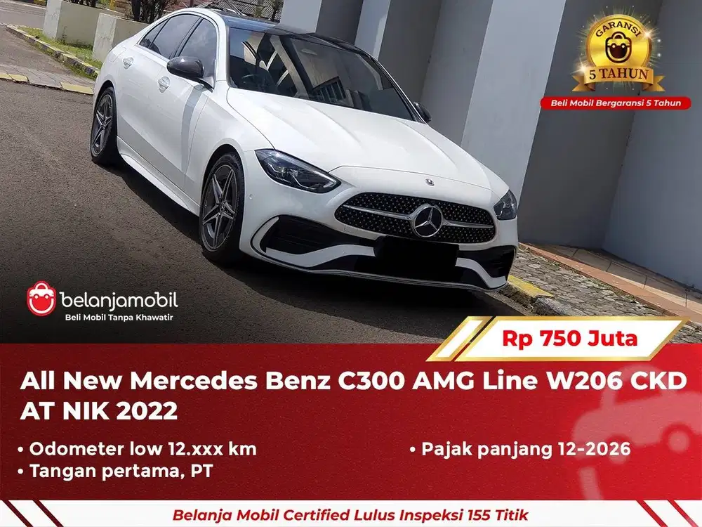 [ GARANSI 5TH ] Mercedes Benz Mercy C 300 C300 AMG W206 2022/2023