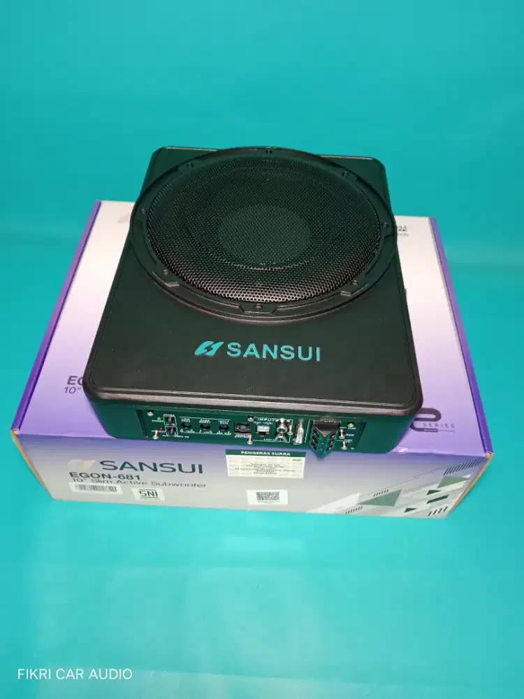 Ples Pasang Subwoofer Kolong Aktip Bawah Jox SANSUI seri EGON-681 10
