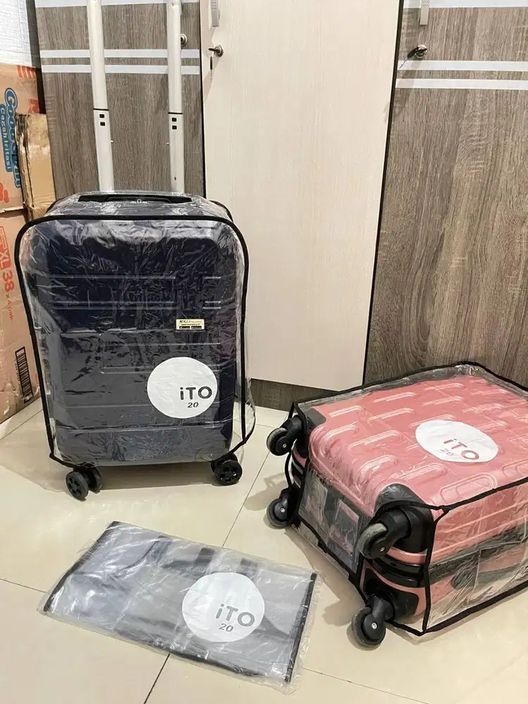 Sarung Koper 20inch Transparan Bening Kabin Pesawat 7kg Transfaran