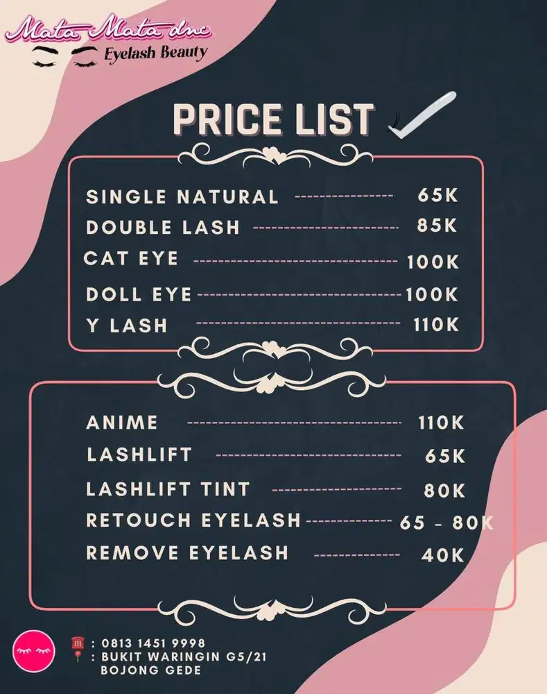 Eyelash Extension dan lash lift murah bojong gede