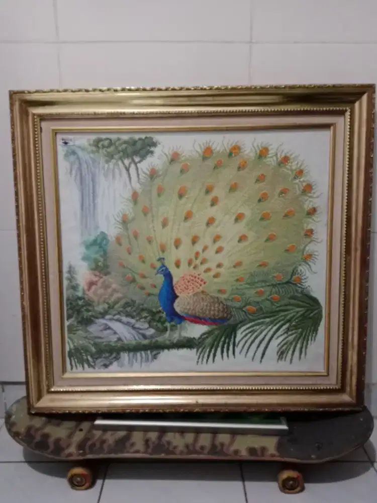 Pajangan / cros stitch dari benang DMC