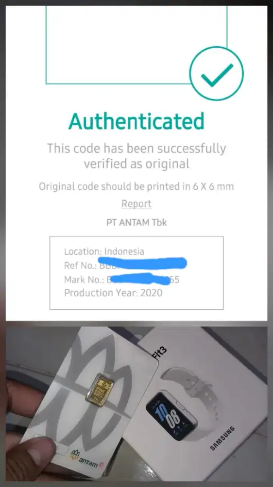 Antam 1 gr tahun 2020