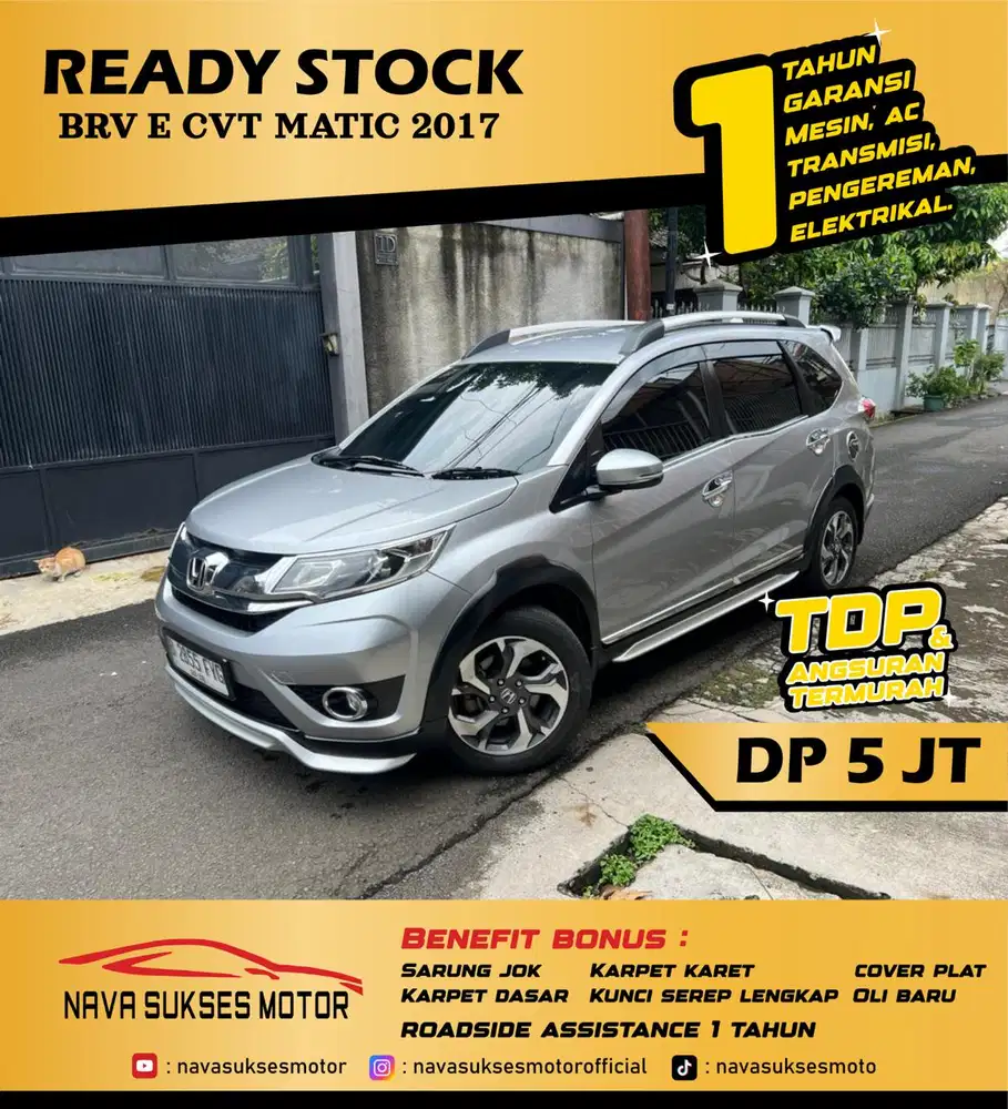 TDP 5 JUTA - BRV E CVT 2017
