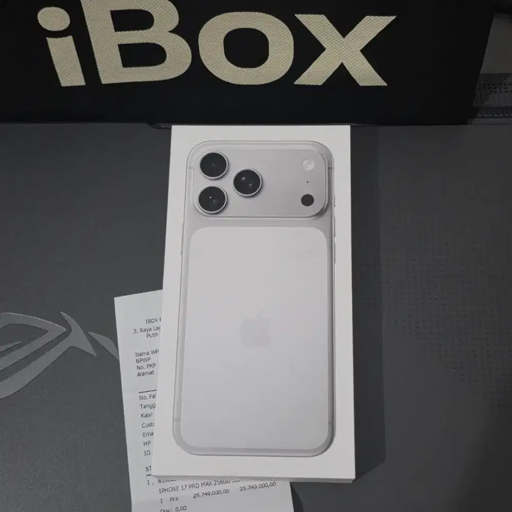 Iphone 17 Pro Max 256gb Silver Ibox New Segel BNIB resmi