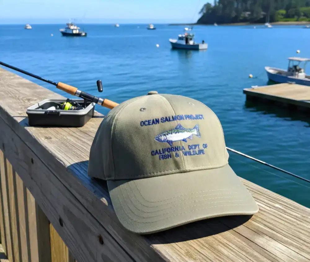 Topi Vintage Logo Ikan DPC Original Second Warna Hijau Army