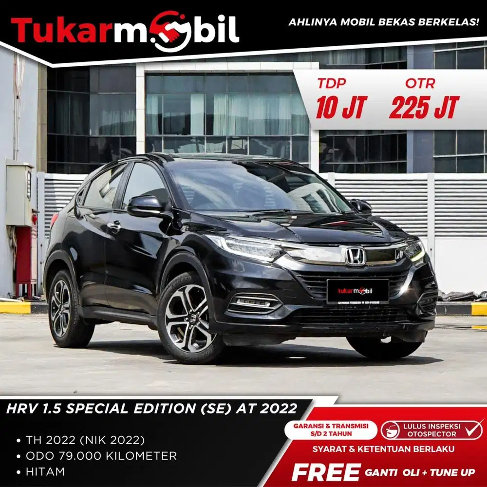 [BERGARANSI] HONDA HRV 1.5 SE SPECIAL EDITION MATIC TAHUN 2022 HITAM