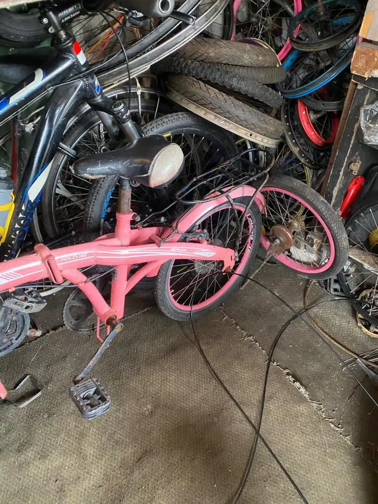 Jual sepeda second 20 inc pink