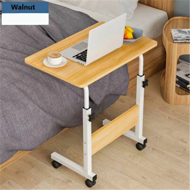 Meja Laptop Lipat Adjustable Portable Rotate Laptop Desk Elegan Wooden