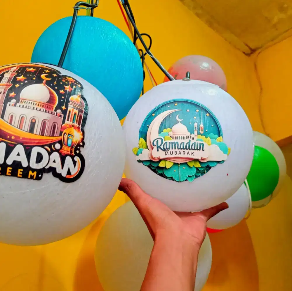 Lampion benang gantung outdoor dan indoor BEBAS REQUEST