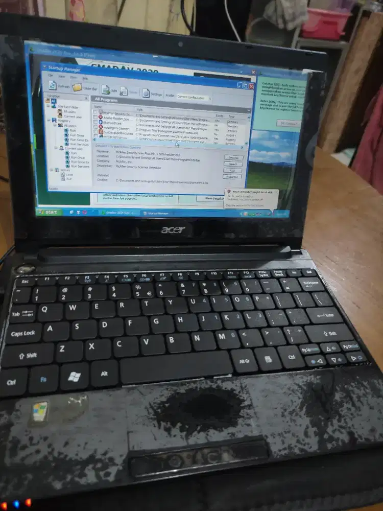 Jual netbook laptop acer aspire one bu