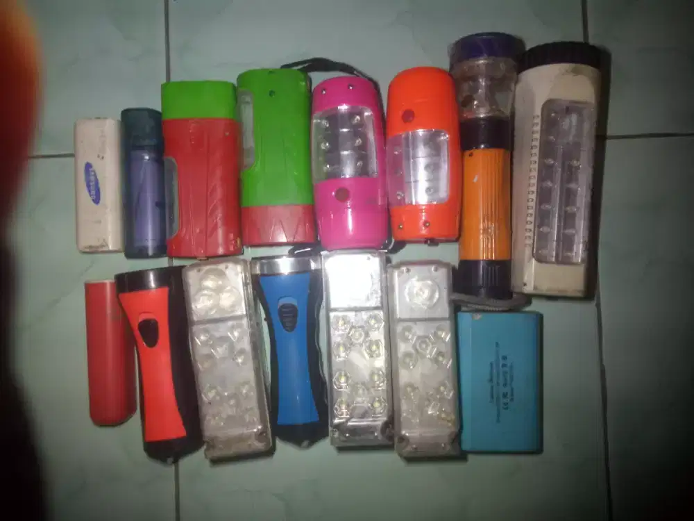 SENTER CAS + POWER BANK DIJUAL SEMUA RP. 5000
