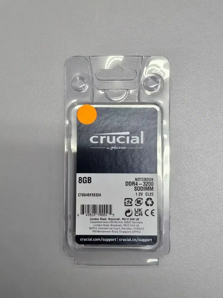 Crucial DDR4 3200MHz CL22 1.2V SODIMM modul memori