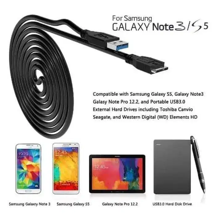 Kabel Hardisk Eksternal 0.3M USB 3.0 Cabel Harddisk External 30 cm HDD