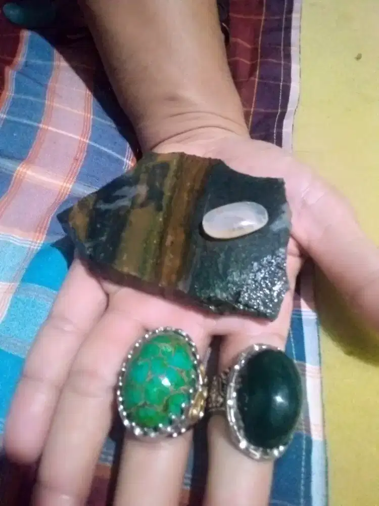 Bahan batu Edong dan cincin virus,ijo garut