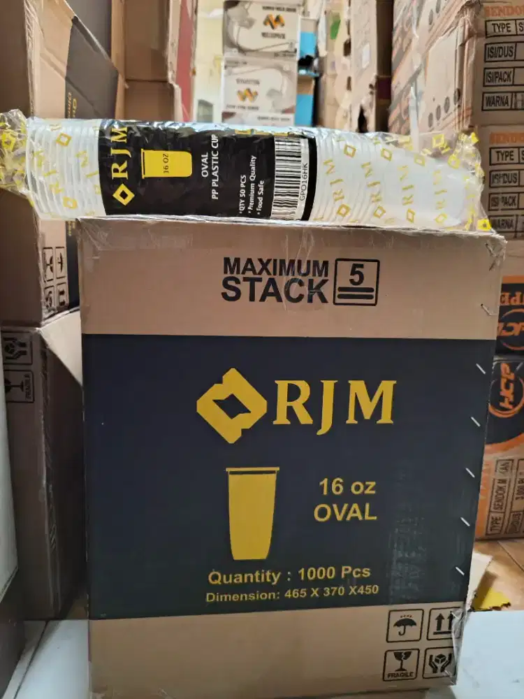 Gelas Plastik RJM 16 Oval