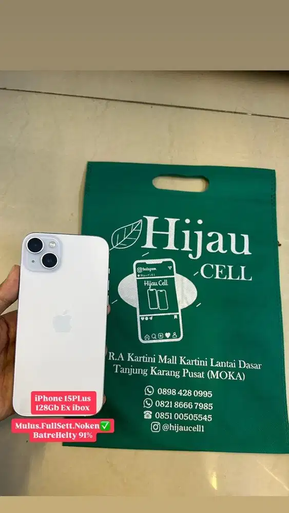 iPhone 15plus internal 128Gb Ex ibox
