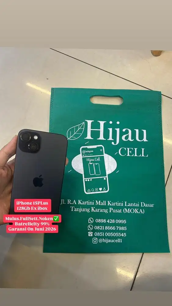 iPhone 15plus internal 128Gb Ex ibox