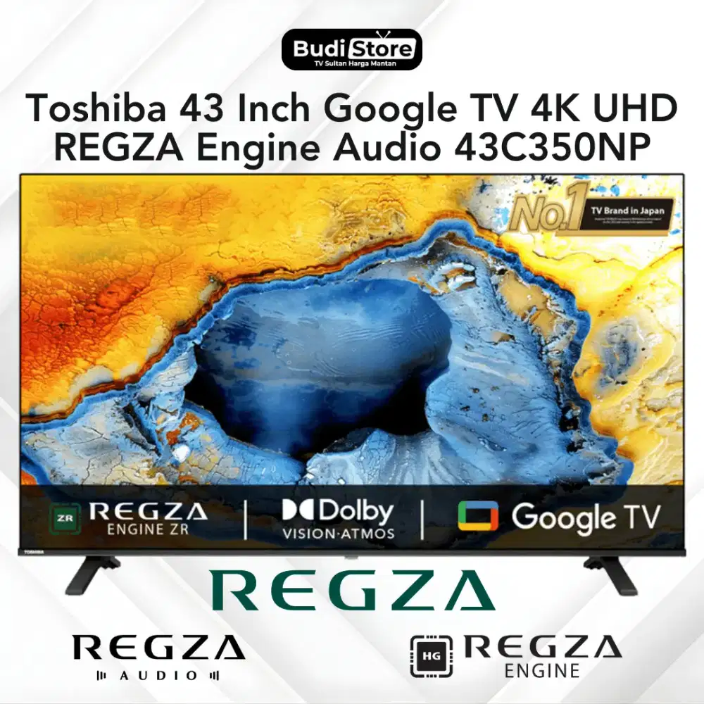 Toshiba 43 Inch C350 REGZA UHD 4K Google TV 43C350NP