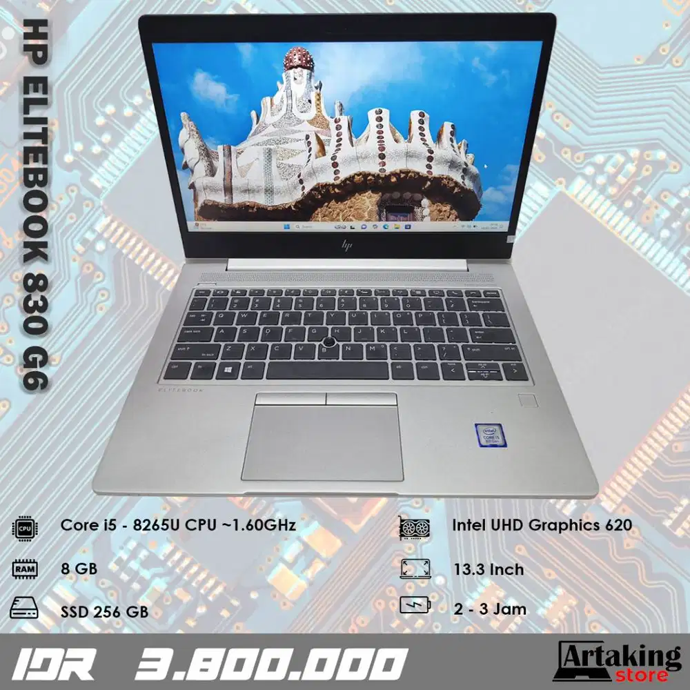 Hp EliteBook 830 G6 - Core i5 - Gen 8 th - SSD 256 GB