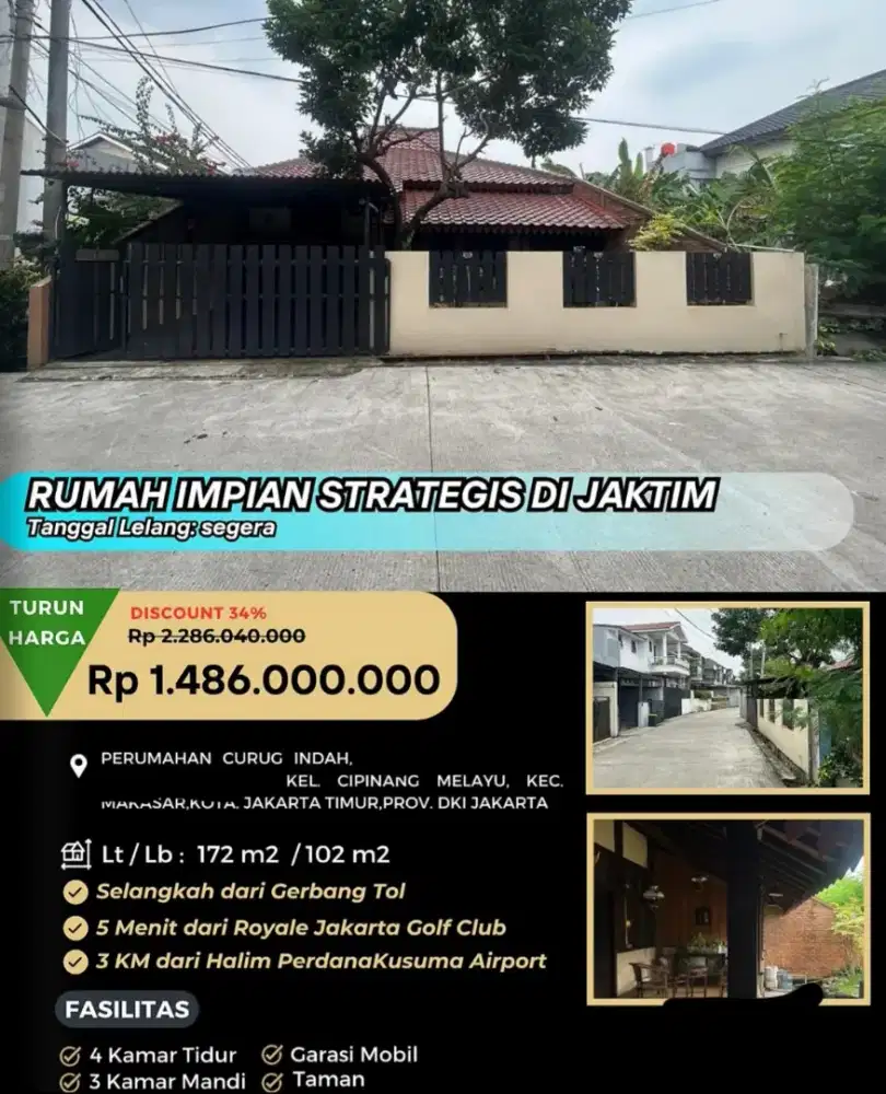 Rumah Curug Indah Makasar