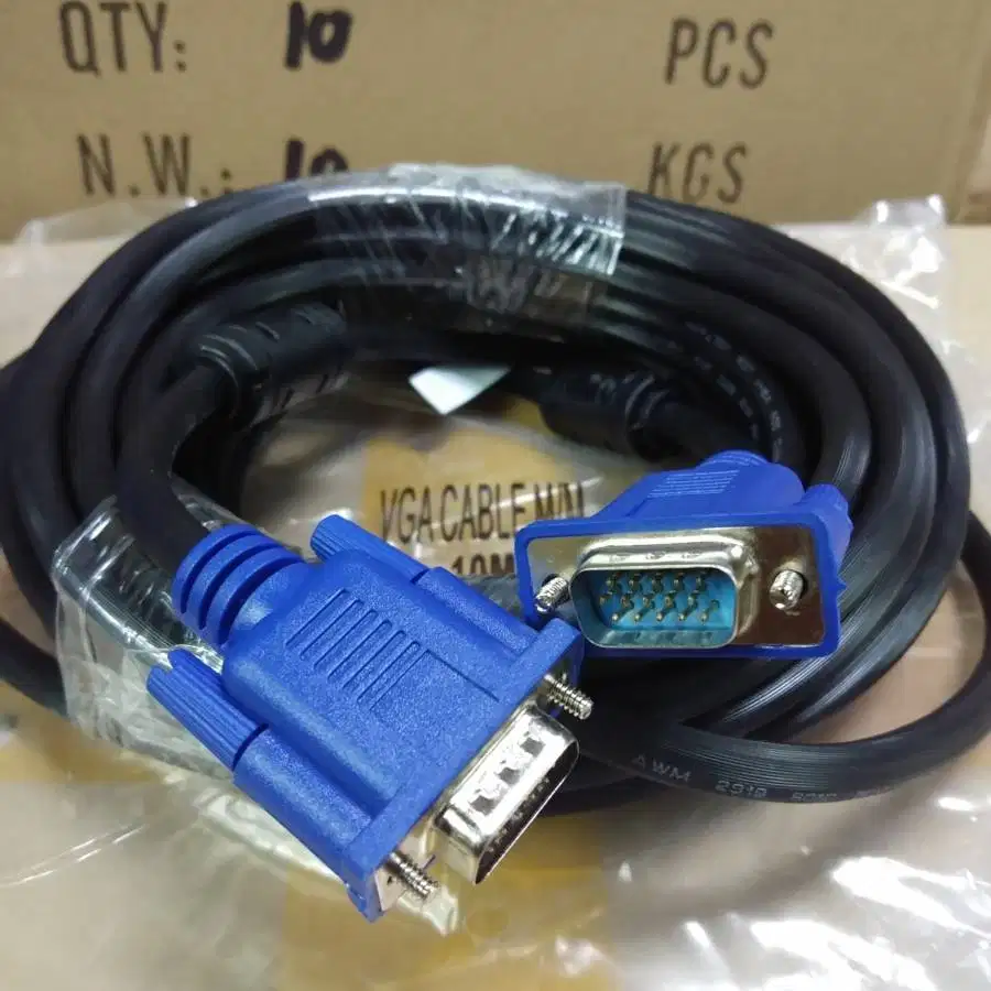 Kabel Vga to Vga 10M 10 Meter KabelVGA ke VGA 10meter 10 m Laptop PC