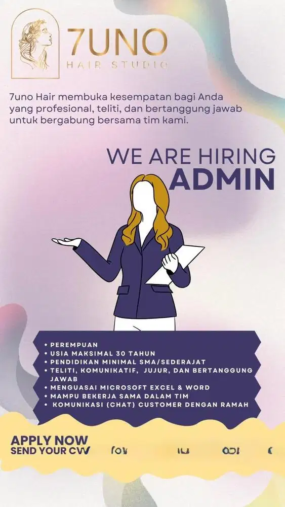 Admin untuk salon keluarga