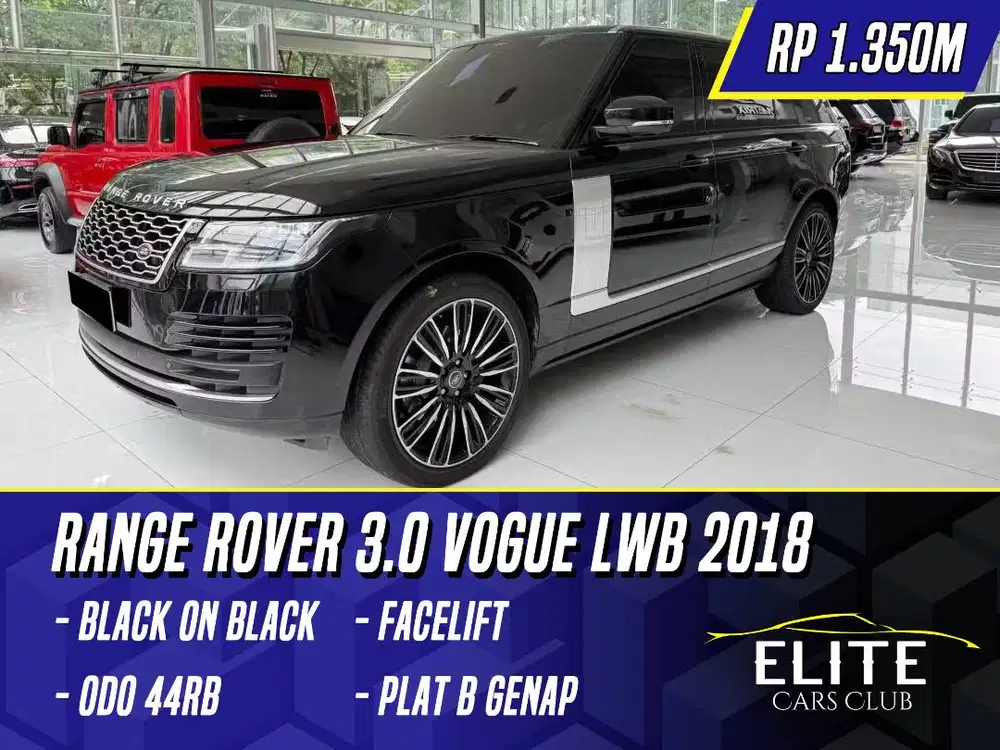Land Rover Range Rover 3.0 Vogue LWB 2015 Facelift 2018 Black Hitam RR
