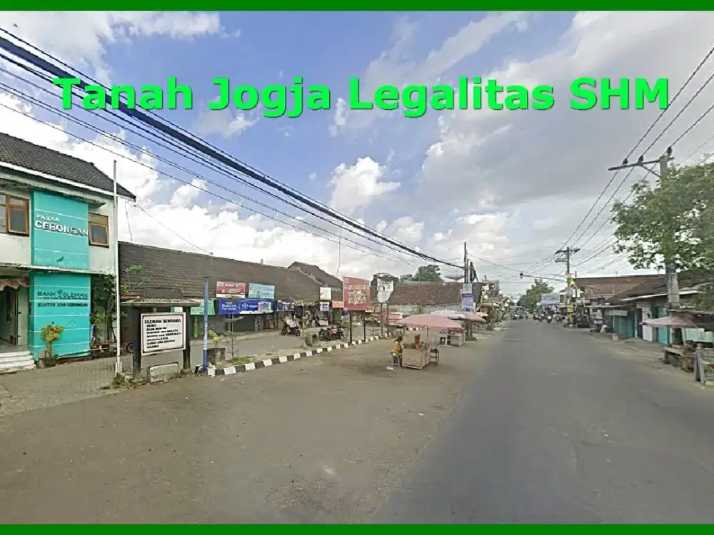 Tanah di Jl. Kebon Agung Dekat Pasar Cebongan