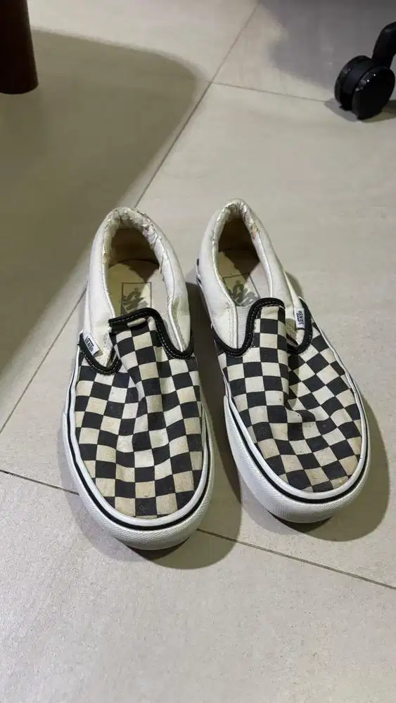 Vans slip on checkboard