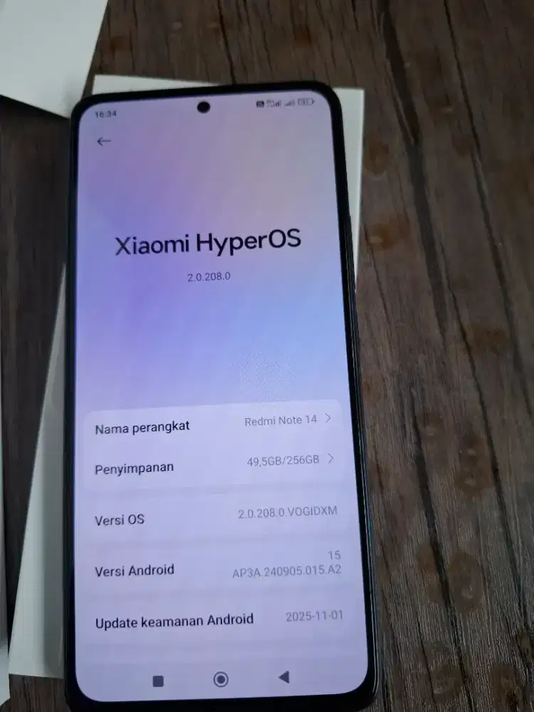 Redmi note 14 warna hitam