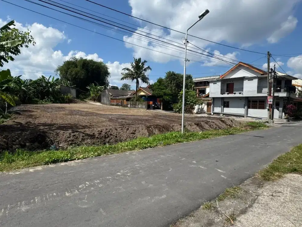Tanah Jogja Tepi JL Aspal, View Sawah 5 Menit Kampus UII